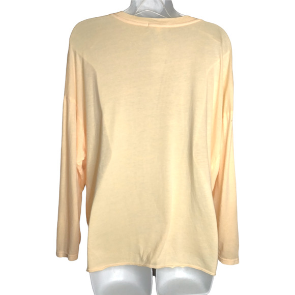 Sundry Women's Sweatshirt Crewneck Pullover Long Sleeves Pop Orange Size 3 LG - Picture 4 of 7